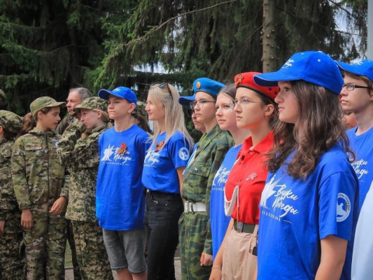 Волонтёры Победы приняли участие в торжественной передаче частицы Вечного огня в Прохоровке